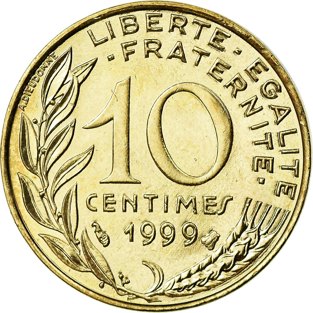 Monnaie, France, Marianne, 10 Centimes, 1999, Paris, FDC, Aluminum-Bronze