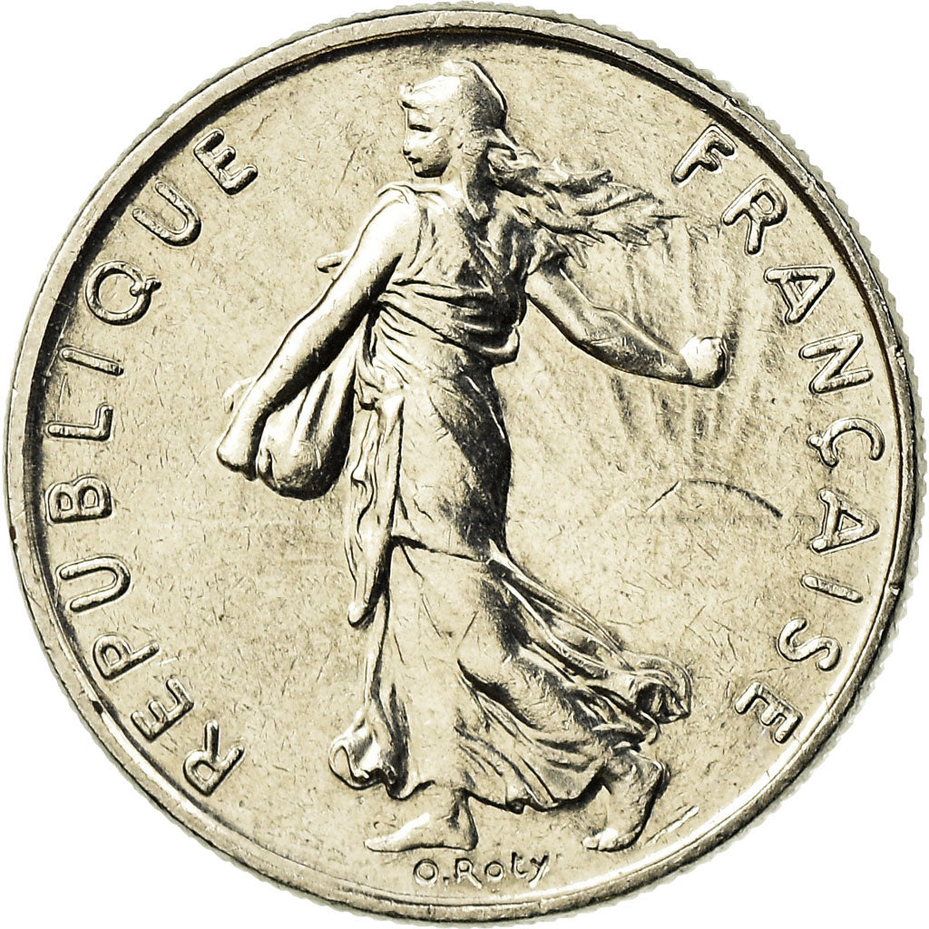 Münze, Frankreich, Semeuse, 1/2 Franc, 1989, Paris, VZ+, Nickel, KM:931.1