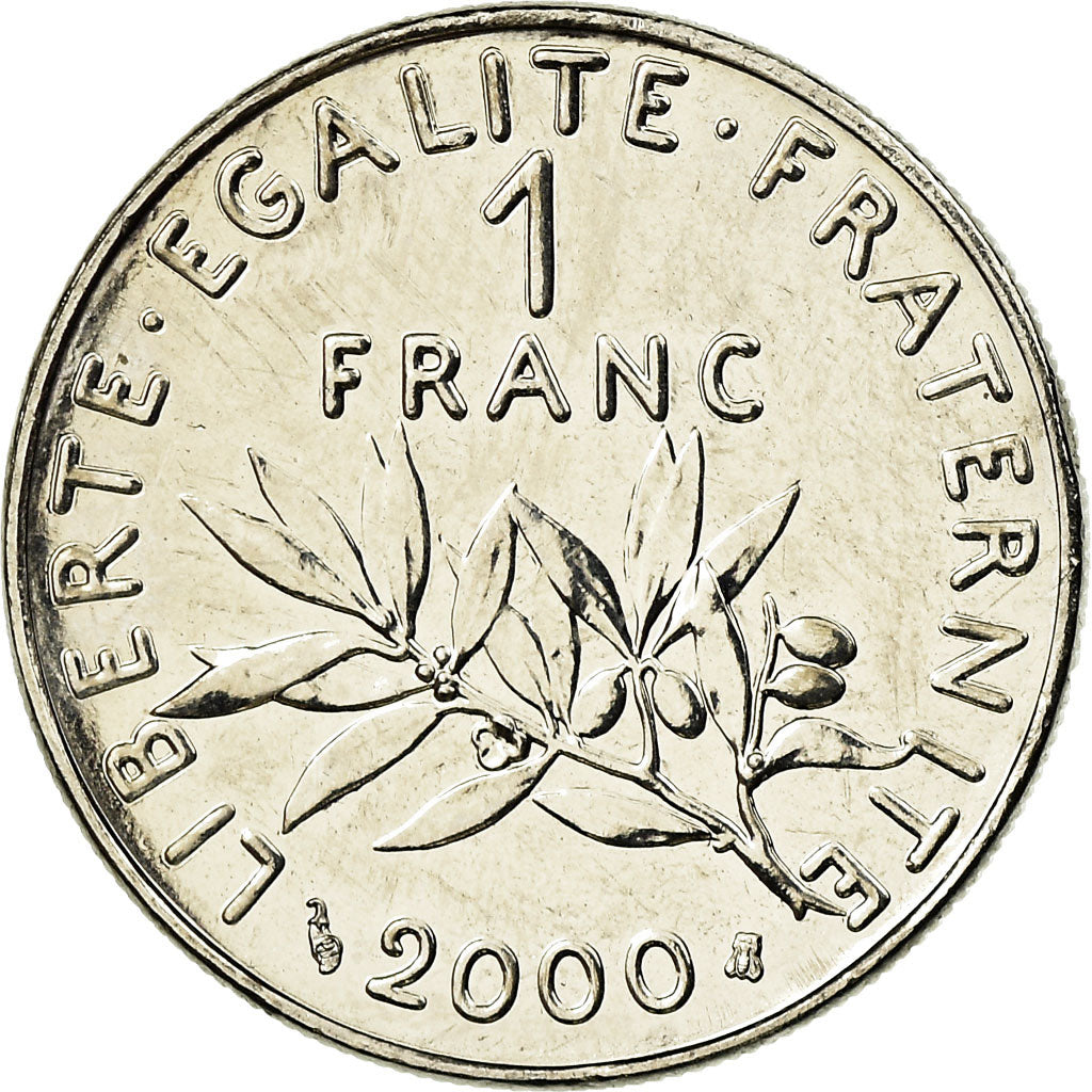 Moneda, Francia, Semeuse, Franc, 2000, Paris, SC+, Níquel, KM:925.2