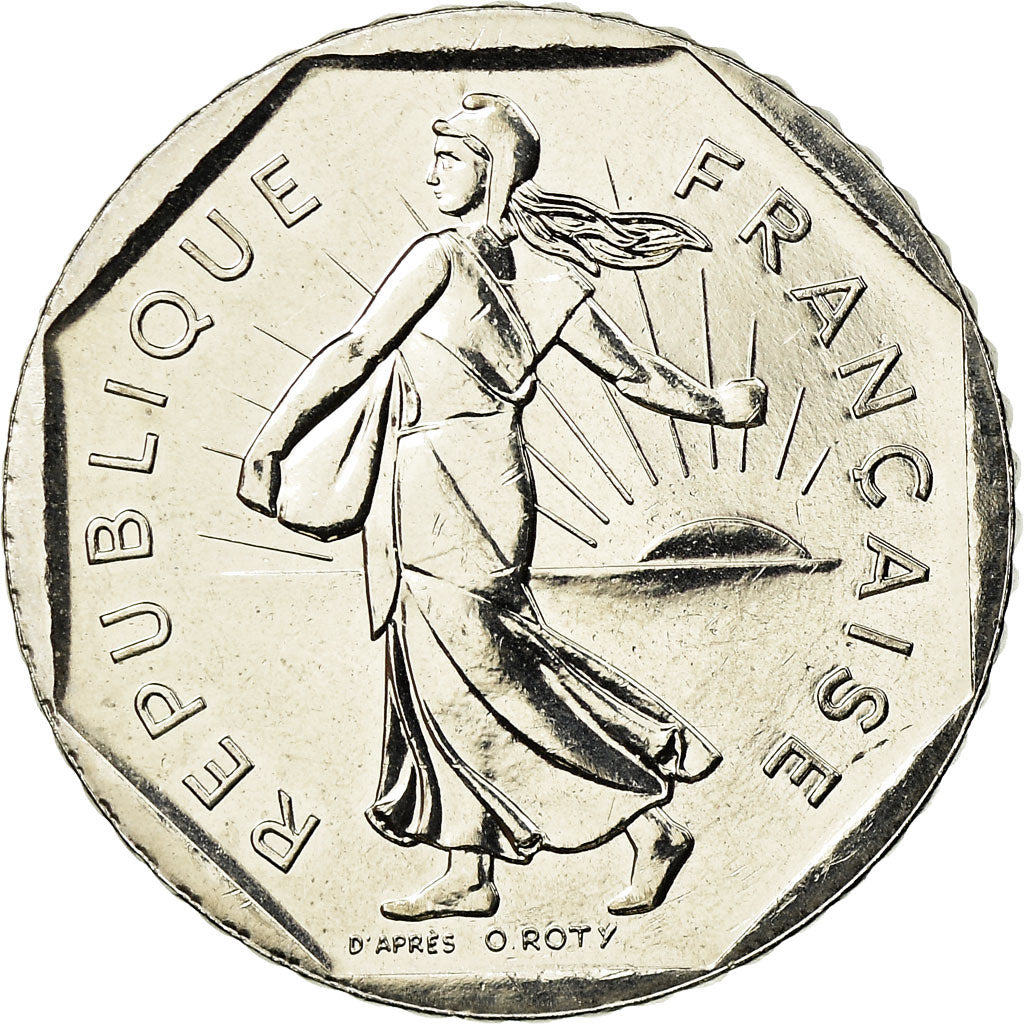 Munten, Frankrijk, Semeuse, 2 Francs, 2001, Paris, UNC, Nickel, KM:942.2