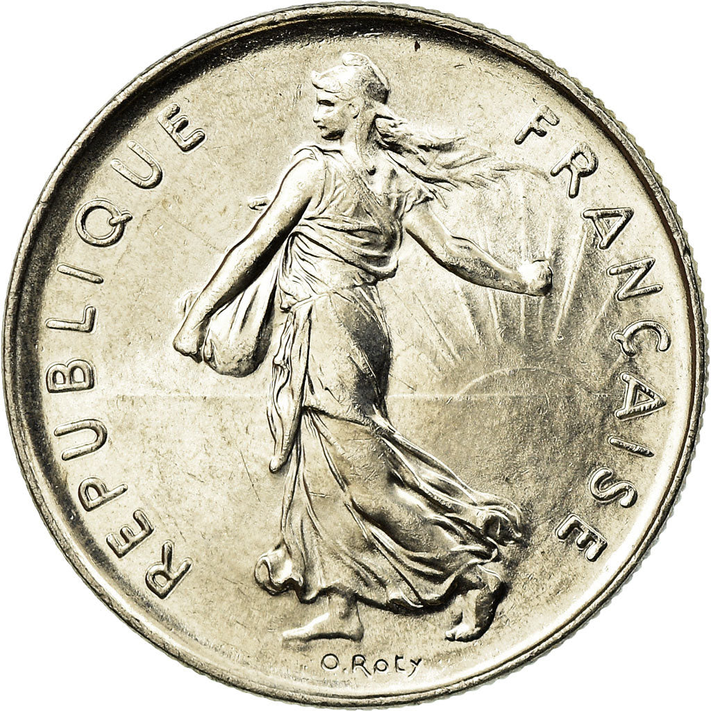 Coin, France, Semeuse, 5 Francs, 1989, Paris, MS(64), Nickel Clad Copper-Nickel