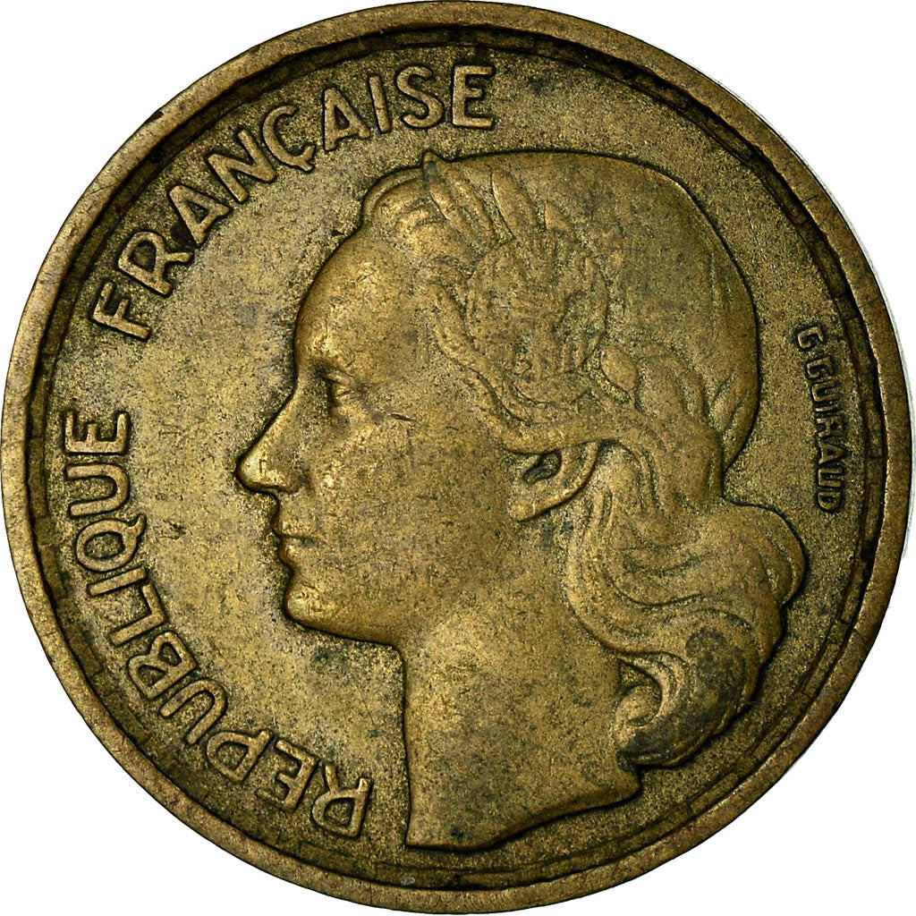 Coin, France, Guiraud, 10 Francs, 1954, Beaumont - Le Roger, EF(40-45)