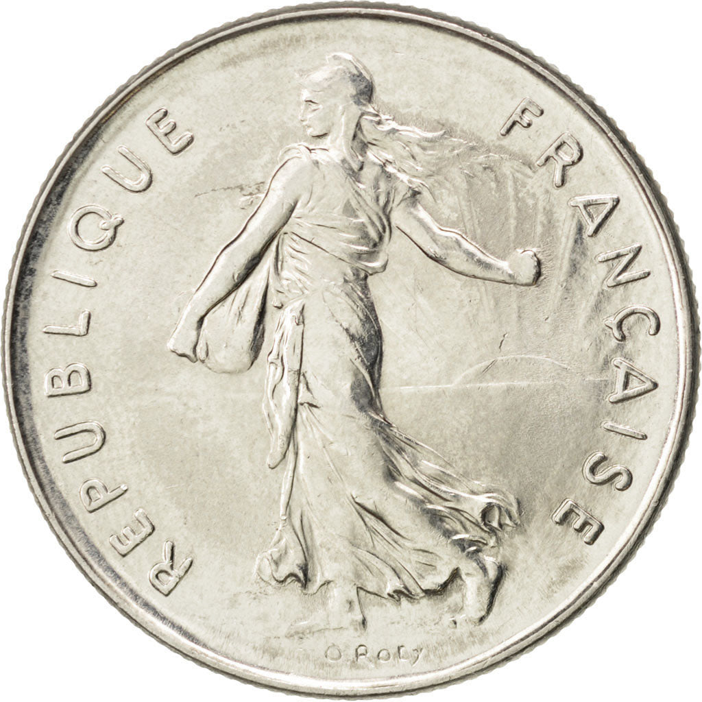 FRANCE, Semeuse, 5 Francs, 1987, Paris, KM #926a.1, MS(60-62), Nickel Clad...