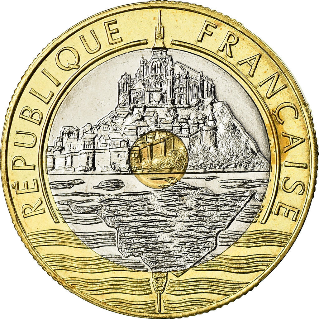 Monnaie, France, Mont Saint Michel, 20 Francs, 1998, Paris, SPL+, Tri-Metallic
