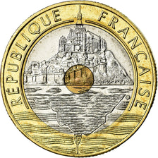 Monnaie, France, Mont Saint Michel, 20 Francs, 1999, Paris, SPL+, Tri-Metallic