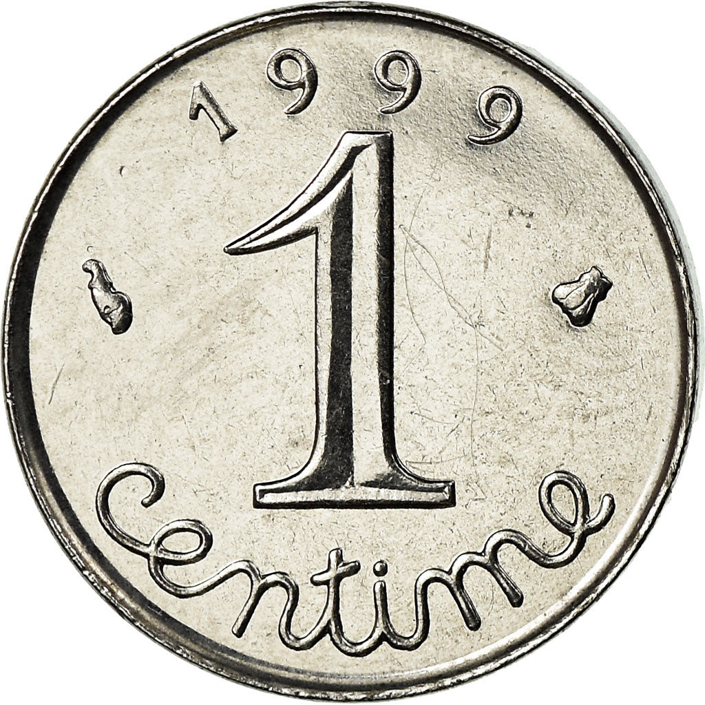 Münze, Frankreich, Épi, Centime, 1999, Paris, UNZ, Stainless Steel, KM:928
