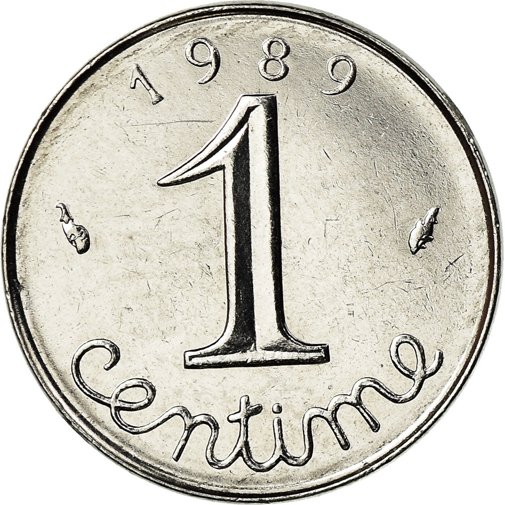 Munten, Frankrijk, Épi, Centime, 1989, Paris, UNC, Stainless Steel, KM:928