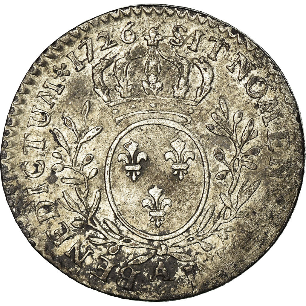 Moeda, França, Louis XV, 1/10 Écu aux branches d'olivier, 12 Sols, 1/10 ECU