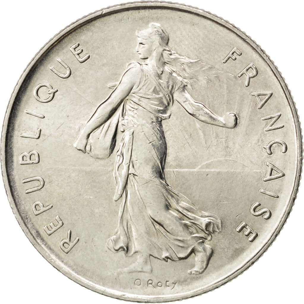 FRANCE, Semeuse, 5 Francs, 1989, Paris, KM #926a.1, MS(63), Nickel Clad...
