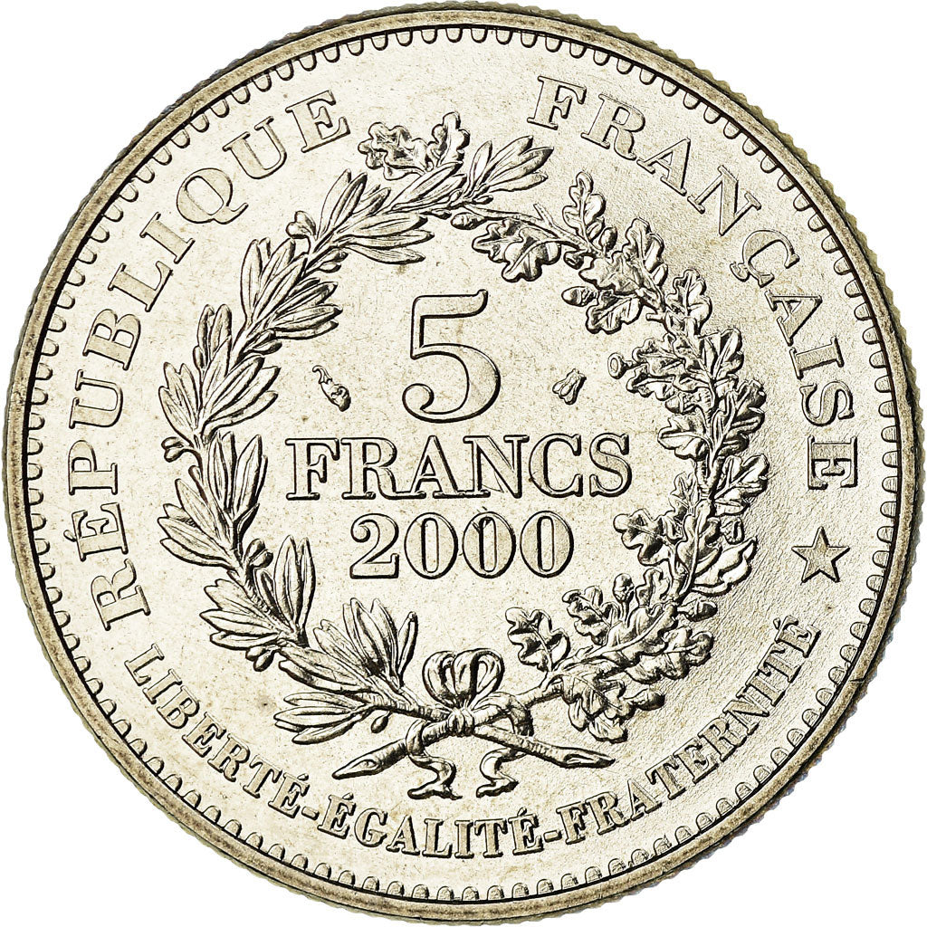 Coin, France, Marianne de la III République, 5 Francs, 2000, Paris, MS(64)