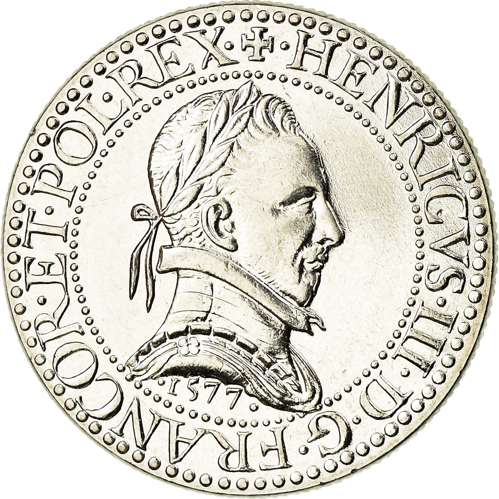 Coin, France, Franc d'Henri III, 5 Francs, 2000, Paris, MS(64), Copper-Nickel