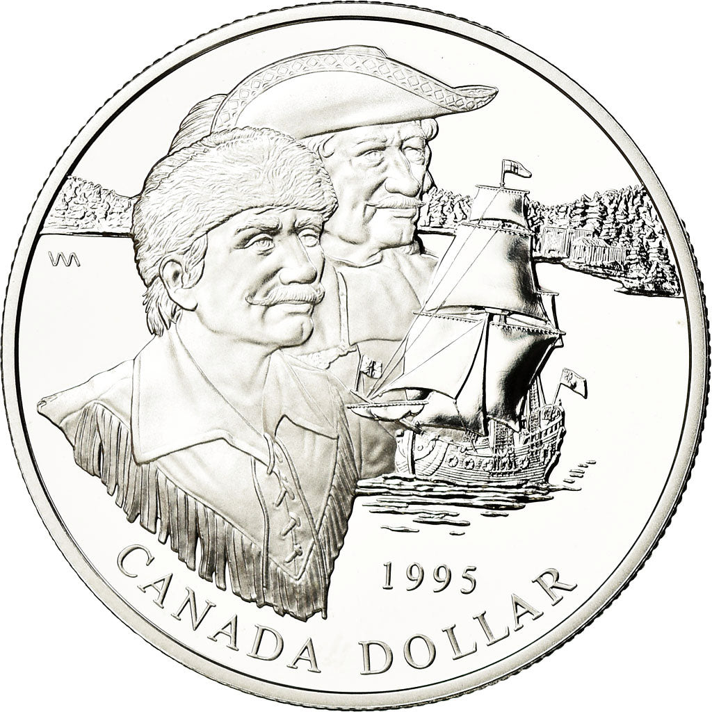 Coin, Canada, Elizabeth II, Dollar, 1995, Royal Canadian Mint, Ottawa, Proof