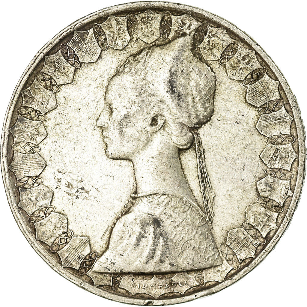 Coin, Italy, 500 Lire, 1959, Rome, AU(50-53), Silver, KM:98