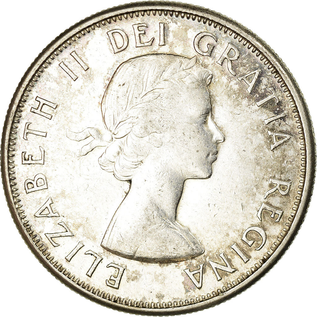 Coin, Canada, Elizabeth II, 50 Cents, 1962, Royal Canadian Mint, Ottawa