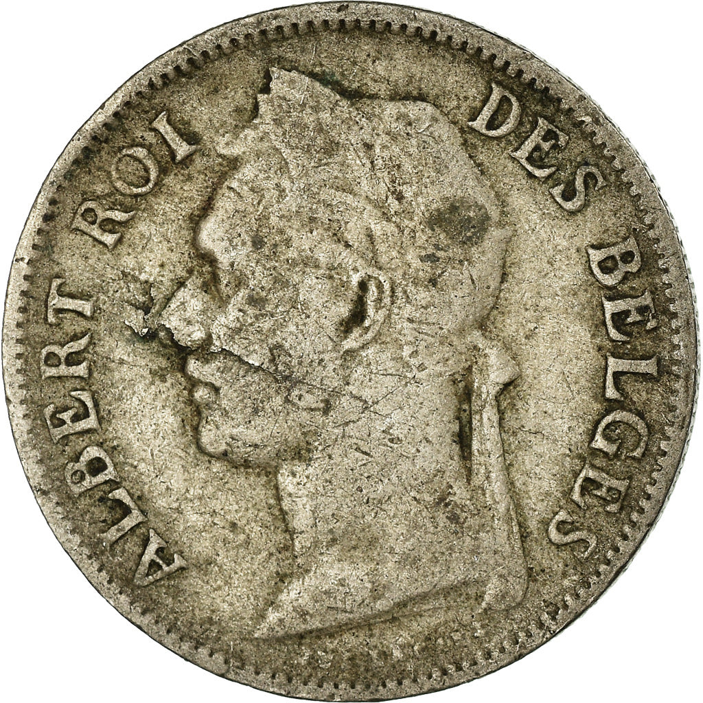 Coin, Belgian Congo, 50 Centimes, 1921, VF(30-35), Copper-nickel, KM:22
