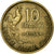 Coin, France, Guiraud, 10 Francs, 1954, Paris, EF(40-45), Aluminum-Bronze