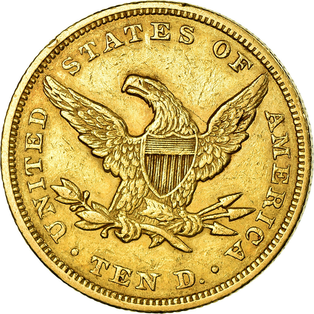 Moeda, Estados Unidos da América, Coronet Head, $10, Eagle, 1850, U.S. Mint