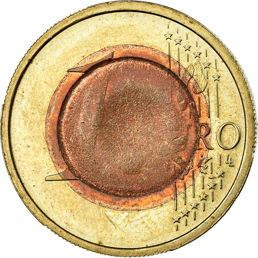 Germania, 1 Euro, 2004, error 1 cent core, SPL, Bi-metallico