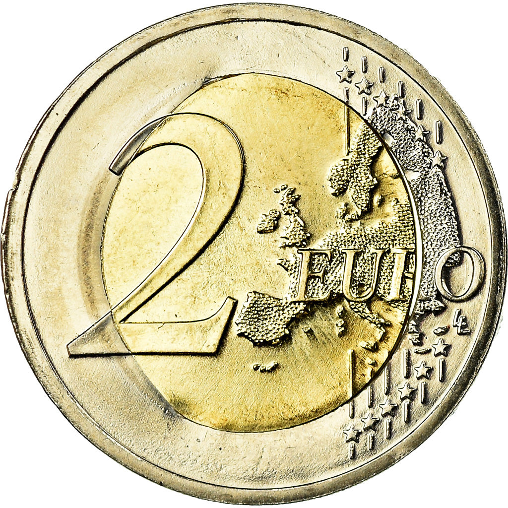 Allemagne, 2 Euro, 2019, error misaligned core, SPL+, Bi-Metallic