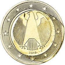 Deutschland, 2 Euro, 2019, error misaligned core, UNZ+, Bi-Metallic