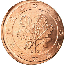 Allemagne, 5 Centimes, 2019, planchet error struck on 2 cent, SPL+, Coppered