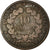 Moneda, Francia, Cérès, 10 Centimes, 1872, Paris, BC+, Bronce, KM:815.1