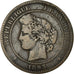 Monnaie, France, Cérès, 10 Centimes, 1893, Paris, TB+, Bronze, Gadoury:265a