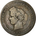 Monnaie, France, Cérès, 10 Centimes, 1897, Paris, TB, Bronze, Gadoury:265a