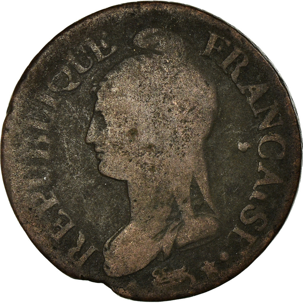 Coin, France, 5 Centimes, AN 8/5, Paris (A/R), F(12-15), Bronze, Gadoury:126a
