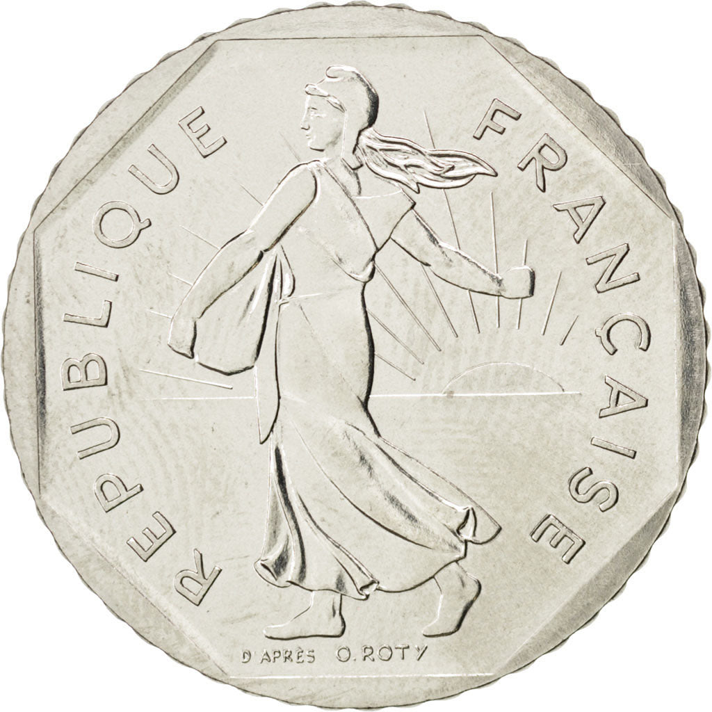 FRANCE, Semeuse, 2 Francs, 1981, KM #942.1, MS(64), Nickel, 26.5, Gadoury #547,.