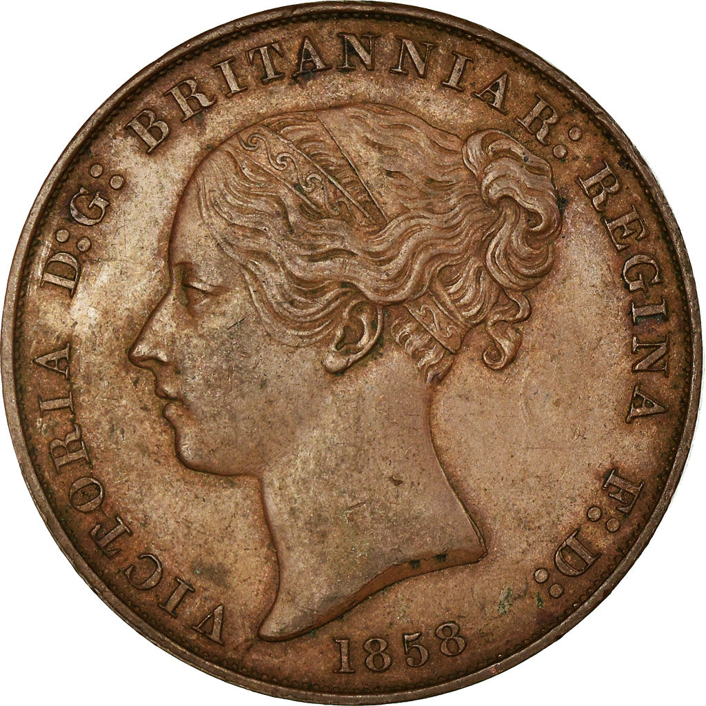 Monnaie, Jersey, Victoria, 1/13 Shilling, 1858, TTB+, Cuivre, KM:3
