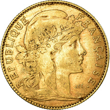 Coin, France, Marianne, 10 Francs, 1900, Paris, EF(40-45), Gold, KM:846