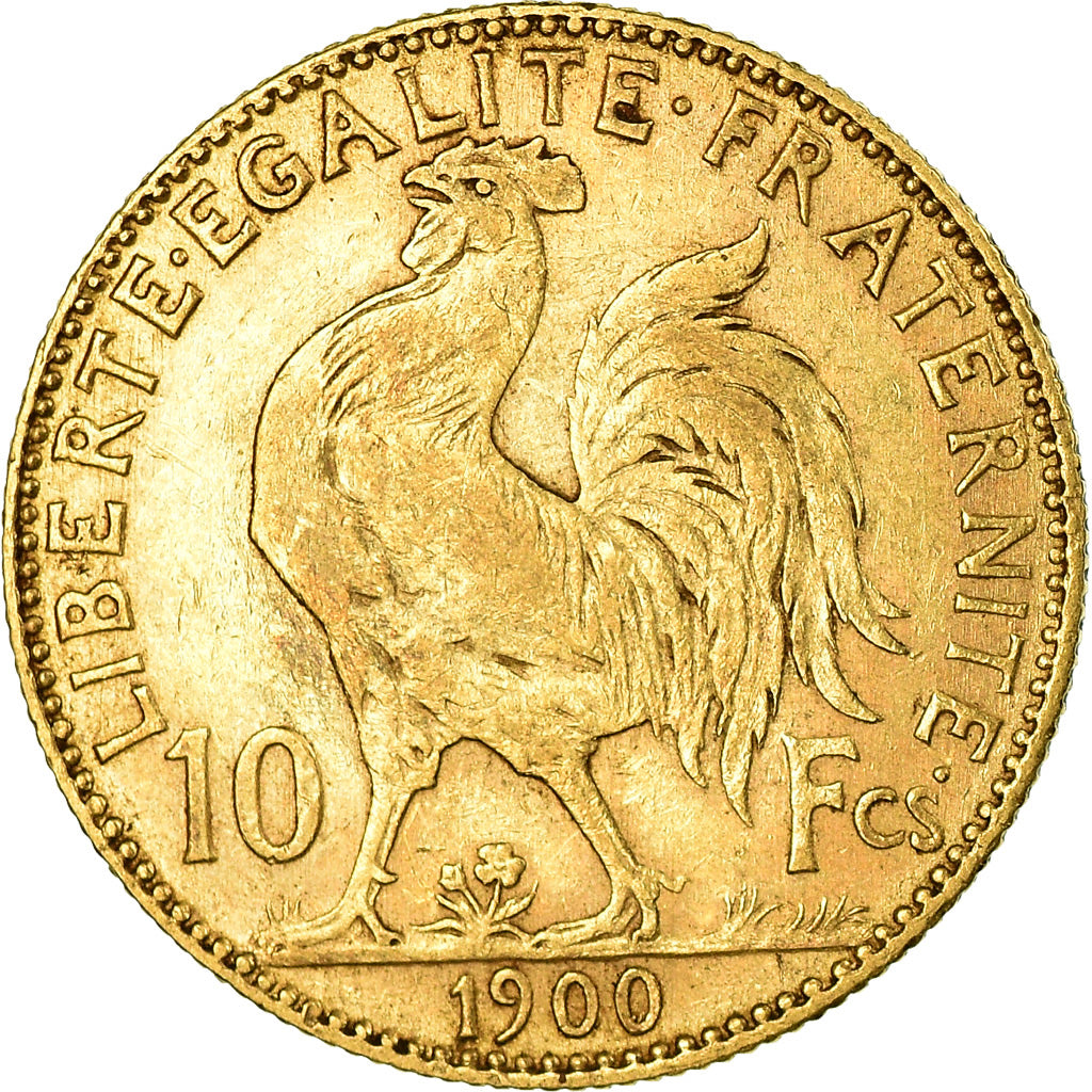 Coin, France, Marianne, 10 Francs, 1900, Paris, EF(40-45), Gold, KM:846