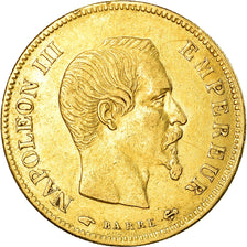 Moneda, Francia, Napoleon III, Napoléon III, 10 Francs, 1857, Paris, MBC+, Oro