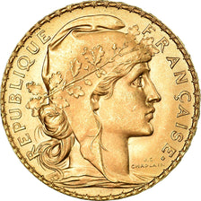 Monnaie, France, Marianne, 20 Francs, 1912, SPL, Or, Gadoury:1064a, KM:857