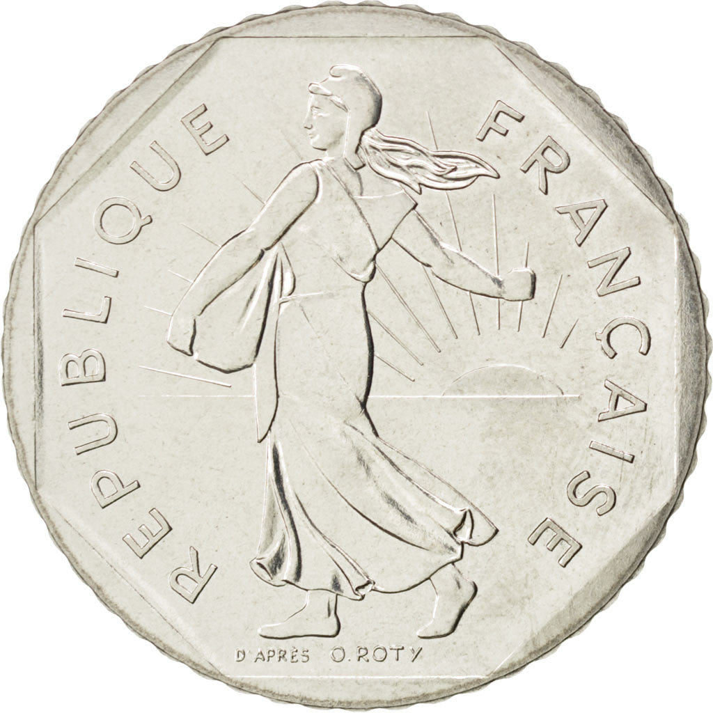 FRANCE, Semeuse, 2 Francs, 1982, KM #942.1, MS(64), Nickel, 26.5, Gadoury #547,.