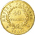 Coin, France, Napoléon I, 40 Francs, 1809, Lille, edge error PROTEGELA