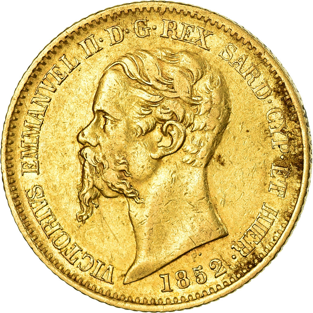 Münze, Italien Staaten, SARDINIA, Vittorio Emanuele II, 20 Lire, 1852, Genoa