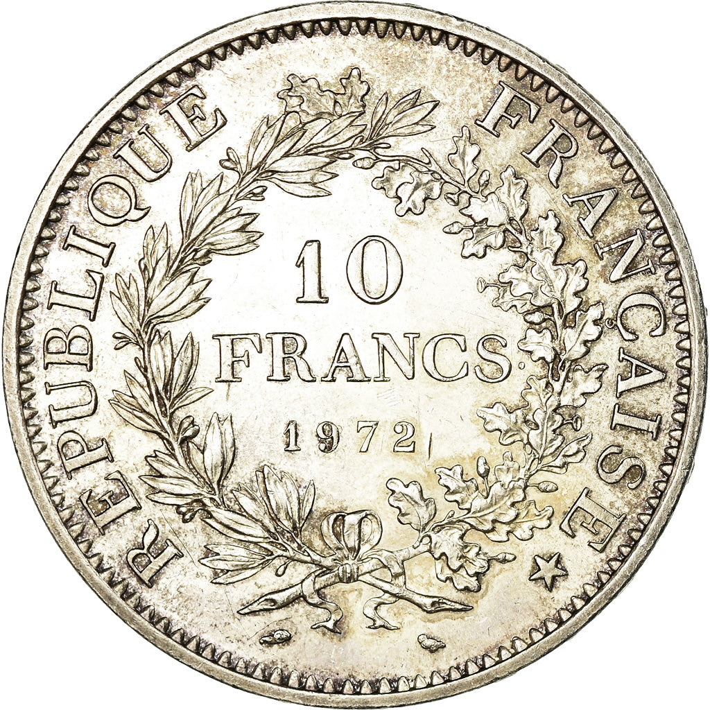 Coin, France, Hercule, 10 Francs, 1972, Paris, AU(55-58), Silver, KM:932