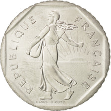 FRANCE, Semeuse, 2 Francs, 1983, KM #942.1, MS(60-62), Nickel, 26.5, Gadoury...