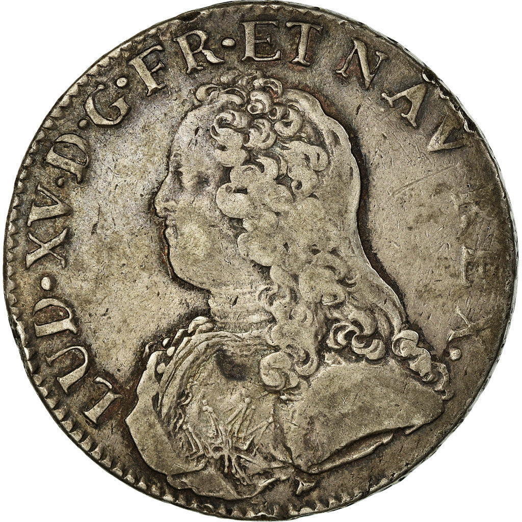 Coin, France, Louis XV, Écu aux branches d'olivier, Ecu, 1735, Bayonne