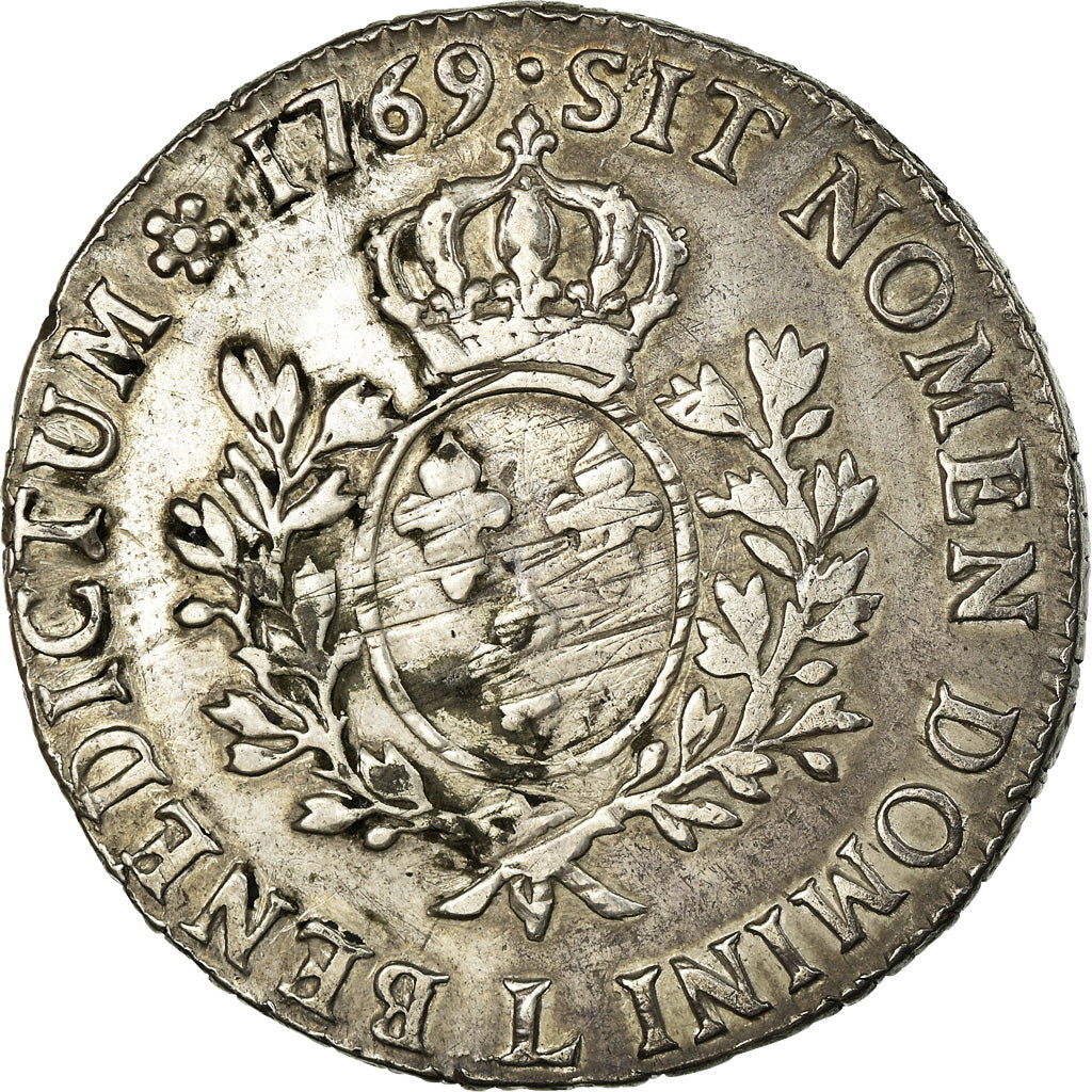 Moneda, Francia, Louis XV, Écu au bandeau, Ecu, 1769, Bayonne, BC+, Plata