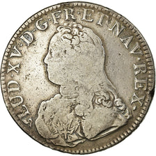 Coin, France, Louis XV, Écu aux branches d'olivier, Ecu, 1728, Rouen