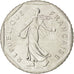 FRANCE, Semeuse, 2 Francs, 1987, KM #942.1, MS(60-62), Nickel, 26.5, Gadoury...