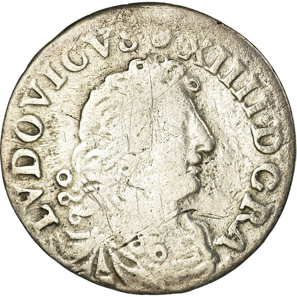 Moneda, Francia, Louis XIV, 4 Sols dits « des Traitants », 4 Sols, 1677