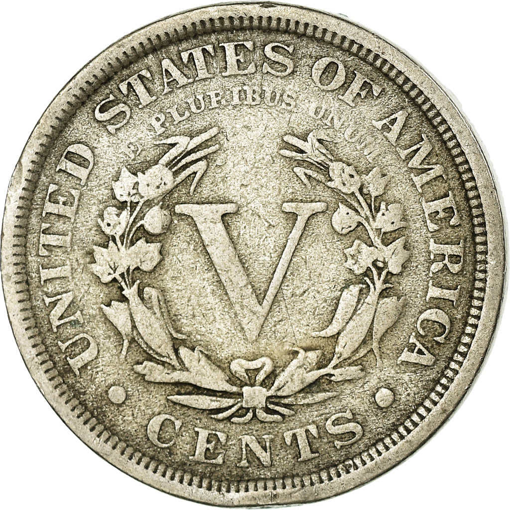 Monnaie, États-Unis, Liberty Nickel, 5 Cents, 1908, U.S. Mint, Philadelphie