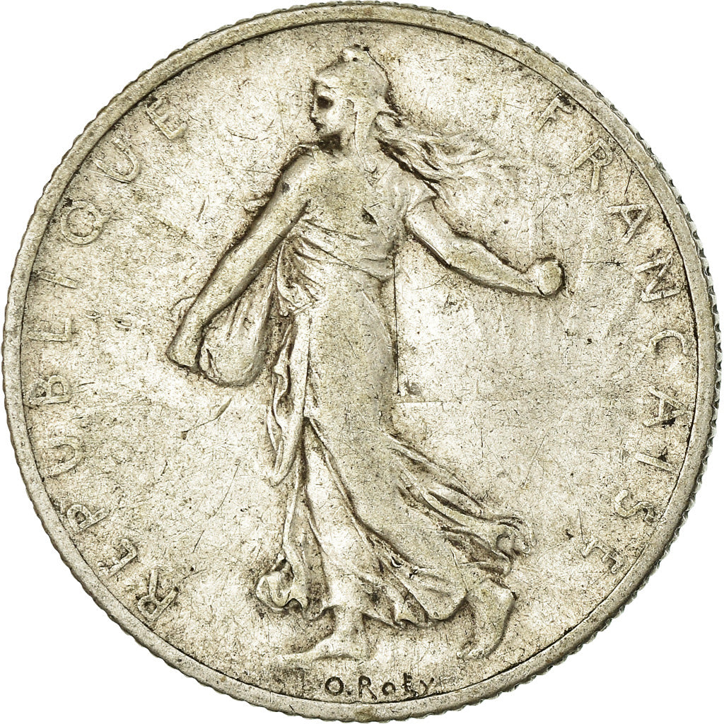 Coin, France, Semeuse, 2 Francs, 1908, Paris, VF(30-35), Silver, KM:845.1