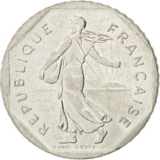 FRANCE, Semeuse, 2 Francs, 1992, KM #942.1, AU(55-58), Nickel, 26.5, Gadoury...
