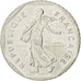 FRANCE, Semeuse, 2 Francs, 1992, KM #942.1, AU(55-58), Nickel, 26.5, Gadoury...