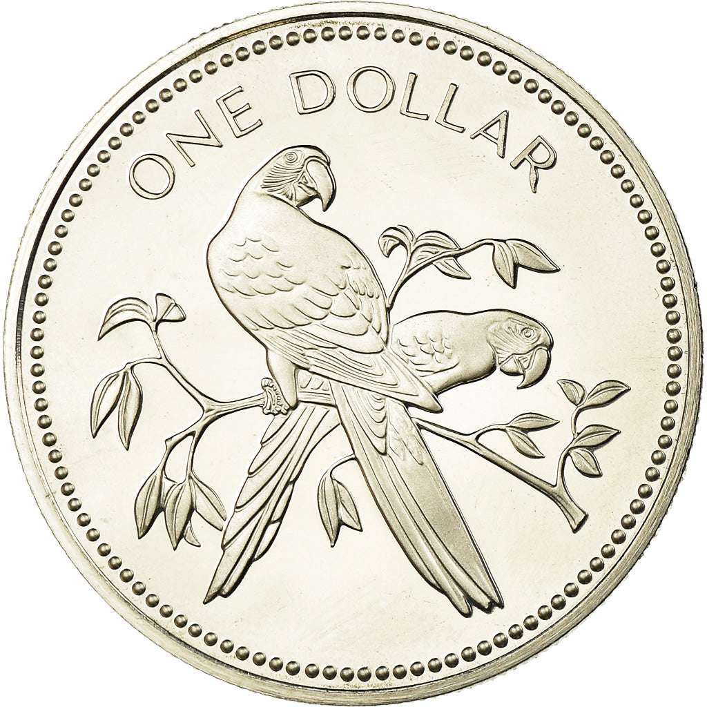 Coin, Belize, Dollar, 1975, Franklin Mint, Proof, MS(64), Copper-nickel, KM:43